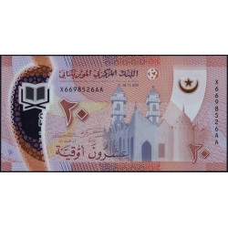 Mauritanie - Pick 21Aa - 20 ouguiya - Série X AA - Polymère - 28/11/2020 - Etat : NEUF