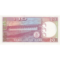 Bangladesh - Pick 26b_2 - 10 taka - Série ক ল - 02/1989 - Etat : SUP