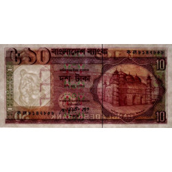 Bangladesh - Pick 26b_2 - 10 taka - Série ক ল - 02/1989 - Etat : SUP