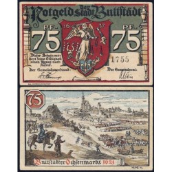 Allemagne - Notgeld - Buttstädt - 75 pfennig - Type 1 - 1921 - Etat : SUP+