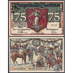 Allemagne - Notgeld - Buttstädt - 75 pfennig - Type 2 - 1921 - Etat : NEUF