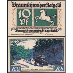 Allemagne - Notgeld - Braunschweig - 10 pfennig - Série 3 - Réf. a - 01/05/1921 - Etat : NEUF