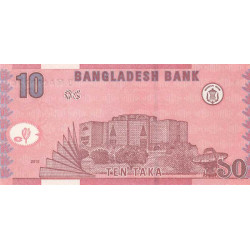 Bangladesh - Pick 47c - 10 taka - Série ঢ ল - 2010 - Etat : NEUF