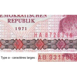 Allemagne RDA - Pick 30b - 50 mark der DDR - 1971 (1986) - Série HA - Etat : NEUF