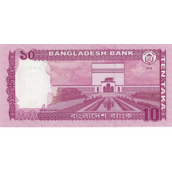 Bangladesh - Pick 54a - 10 taka - Série ক খ - 2012 - Etat : NEUF