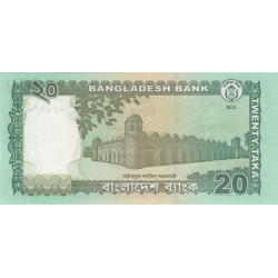 Bangladesh - Pick 55b - 20 taka - Série ক খ - 2012 - Etat : NEUF