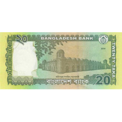 Bangladesh - Pick 55Ac - 20 taka - Série খ জ - 2014 - Etat : NEUF