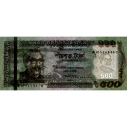 Bangladesh - Pick 58b - 500 taka - Série ক ল - 2012 - Etat : NEUF