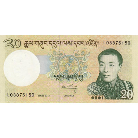 Bhoutan - Pick 30b - 20 ngultrum - Série L - 2013 - Etat : NEUF