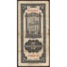 Chine - Cent. B. of China - Shanghai - Pick 326d_2 - 5 customs gold units - Série HF - 1930 - Etat : B-