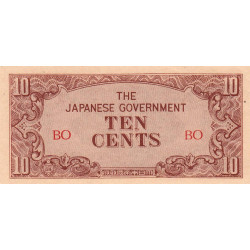 Birmanie - Pick 11a - 10 cents - Série BO - 1942 - Etat : SPL