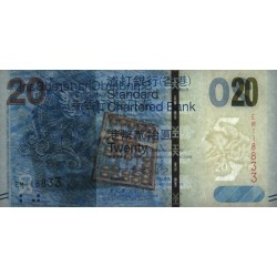 Hong Kong - Standard Ch. Bank - Pick 297e - 20 dollars - Série EM - 01/01/2016 - Etat : NEUF