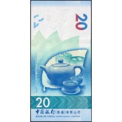 Hong Kong - Bank of China - Pick 348b - 20 dollars - Série ER - 01/01/2021 - Etat : NEUF