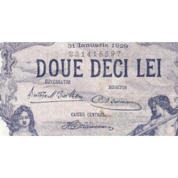 Roumanie - Pick 20p - 20 lei - Série P.9257 - 31/01/1929 - Etat : TTB+