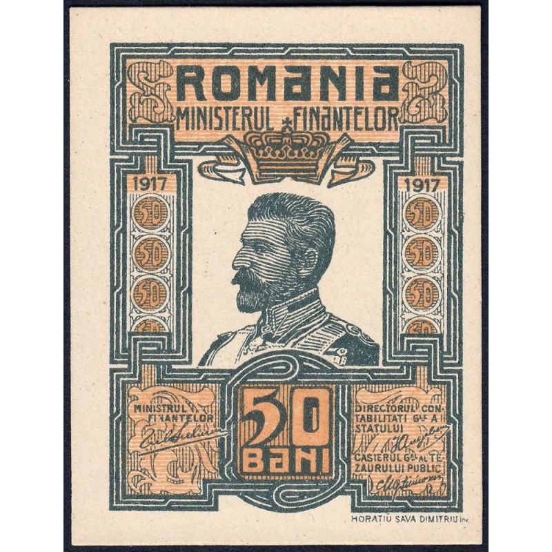 Roumanie - Pick 71 - 50 bani - 1917 - Etat : NEUF