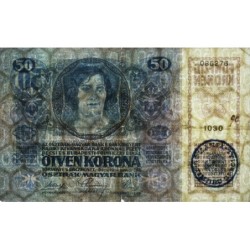 Roumanie - Pick R18 - 50 korona - Série 1030 - 1919 - Etat : TB+