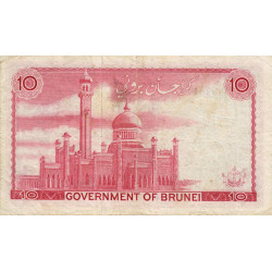 Brunei - Pick 3 - 10 dollars - 1967 - Etat : TTB-