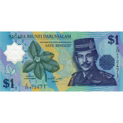 Brunei - Pick 22b - 1 dollar - 2007 - Polymère - Etat : NEUF