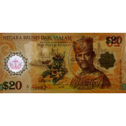 Brunei - Pick 34a - 20 dollars - 2007 - Polymère commémoratif - Etat : NEUF