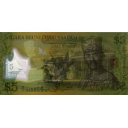 Brunei - Pick 36a - 5 dollars - Série D/1 - 2011 - Polymère - Etat : NEUF