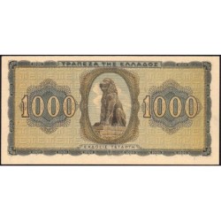 Grèce - Pick 118b - 1'000 drachmai - Série ΝΡ - 21/08/1941 - Etat : NEUF