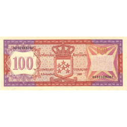Antilles Néerlandaises - Pick 19b - 100 gulden - 09/12/1981 - Etat : NEUF