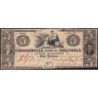 Etats Unis - Caroline du Sud - Columbia - 5 dollars - Lettre A - 09/05/1856 - Etat : TB-