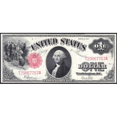 Etats Unis - Pick 187_5 - 1 dollar - Série T A - 1917 - Etat : SPL