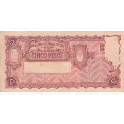 Argentine - Pick 252_3 - 5 pesos - Série E - 1946 - Etat : TB+