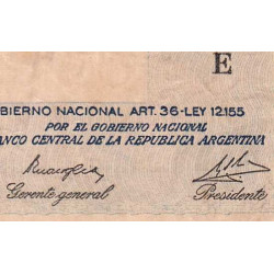 Argentine - Pick 252c - 5 pesos - Série E - 1935 - Etat : TB+