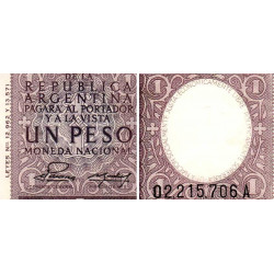 Argentine - Pick 260b - 1 peso - Commémoratif - Série A - 1955 - Etat : SPL-
