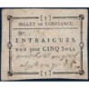 Bouches du Rhône - Entraigues - Kolsky 13-47 - 5 sols - Série C - Etat : SUP