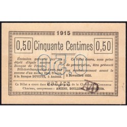 Amiens - Pirot 7-14 - 50 centimes - 1915 - Etat : SPL