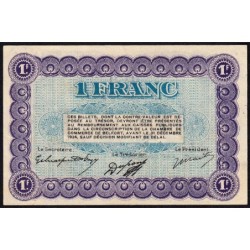 Belfort - Pirot 23-62 - 1 franc - Série B - 12/10/1921 - Etat : SUP+