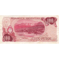 Argentine - Pick 291_2 - 100 pesos - Série A - 1971 - Etat : TTB