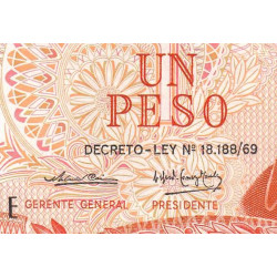 Argentine - Pick 293 - 1 peso - Série E - 1974 - Etat : NEUF