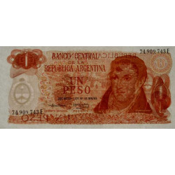 Argentine - Pick 293 - 1 peso - Série E - 1974 - Etat : NEUF