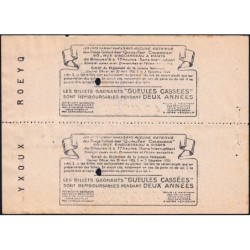 1943 - Loterie Nationale - 13e tranche A B - 1/10ème - Gueules cassées - Etat : TTB+