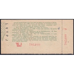 1943 - Loterie Nationale - 29e tranche A - 1/10ème - Débitants Tabac - Etat : TTB+