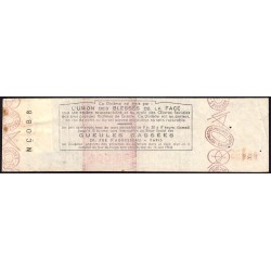1957 - Loterie Nationale - 18e tranche Gr. I - 1/10ème - Gueules Cassées - Etat : TTB-