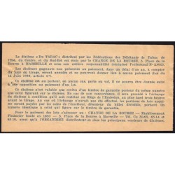 1957 - Loterie Nationale - 22e tranche Gr. II - 1/10ème - Débitants Tabac - Etat : TTB+