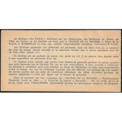 1957 - Loterie Nationale - 23e tranche Gr. I - 1/10ème - Débitants Tabac - Etat : TTB+