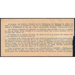 1957 - Loterie Nationale - 37e tranche Gr. VI - 1/10ème - Débitants Tabac - Etat : TB-