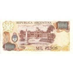 Argentine - Pick 304b_2 - 1'000 pesos - Série F - 1979 - Etat : SUP