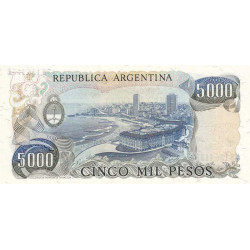 Argentine - Pick 305b_2 - 5'000 pesos - Série B - 1982 - Etat : NEUF