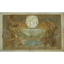 F 24-15 - 04/06/1936 - 100 francs - Merson grands cartouches - Série P.51406 - Etat : TTB