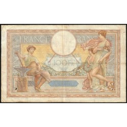 F 24-16 - 11/02/1937 - 100 francs - Merson grands cartouches - Série O.53149 - Etat : TB