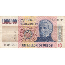 Argentine - Pick 310_1 - 1'000'000 pesos - Série A - 1979 - Etat : TB+ à TTB