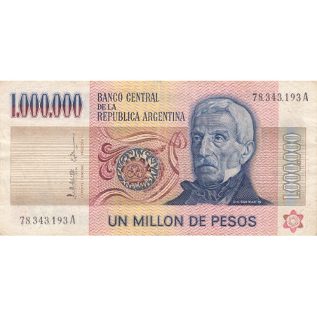 Argentine - Pick 310_1 - 1'000'000 pesos - Série A - 1981 - Etat : TB+ à TTB