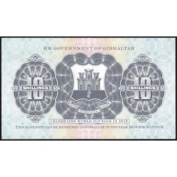 Gibraltar - Pick 41 - 10 shillings (50 pence) - Série 8K - 2018 - Commémoratif - Etat : NEUF